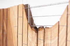 Woven Hanging Sculpture, Binding What's Lost, in Bookmatched Ash and Silk