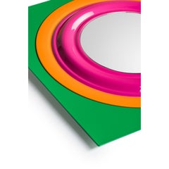 Bindoo Leela Square Wall Mirror in Aluminum & Glass Mirror by altreforme