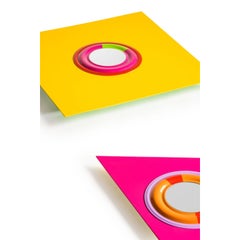 Bindoo Nitya Square Wall Mirror in Aluminum & Glass Mirror by altreforme