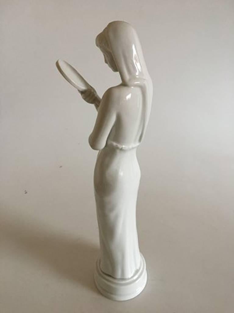 Art Nouveau Bing & Grondahl Bodil Statuette, the Danish Film Prize For Sale