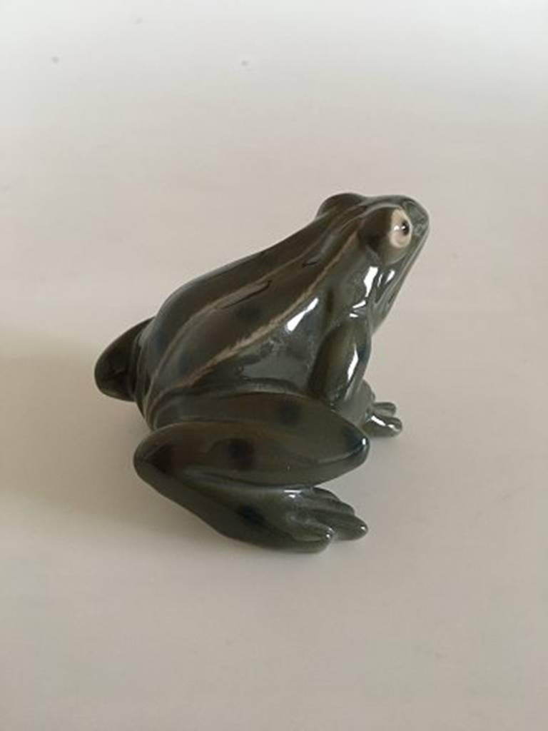Bing & Grondahl figurine of frog #2467. Measures 6 cm high and is in perfect condition.