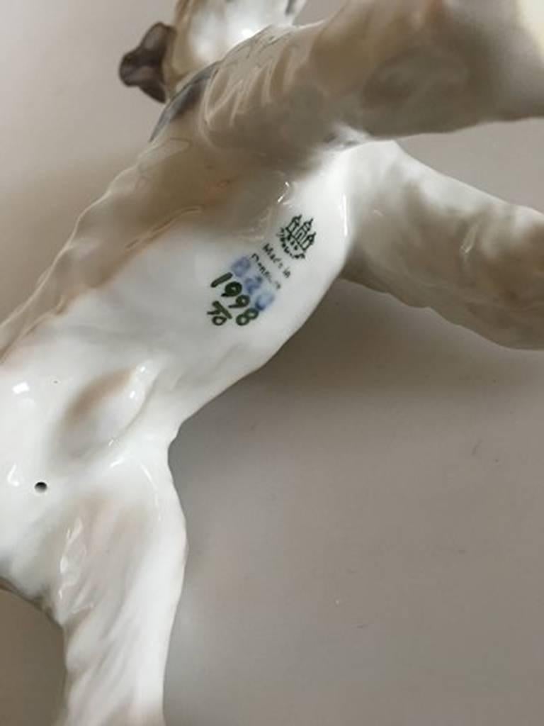 Danish Bing & Grondahl Figurine Wire Fox Terrier #1998