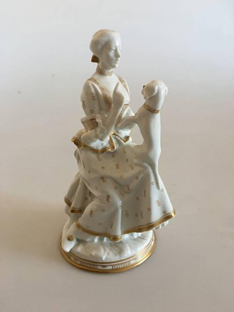 Bing & Grondahl figurine with dog by Hans Tegner & Jens Jacob Brengo #8030. Measures 14cm and is in perfect condition.