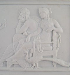 Bing and Grøndahl After Thorvaldsen, Antique Biscuit Wall Plaque, 1870s / 80s