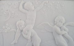 Bing and Grøndahl after Thorvaldsen, Antique Biscuit Wall Plaque with Putti