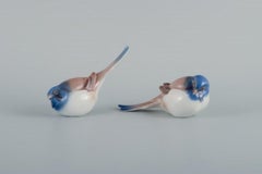 Bing and Grøndahl, Two Porcelain Birds, 1930s/1950s