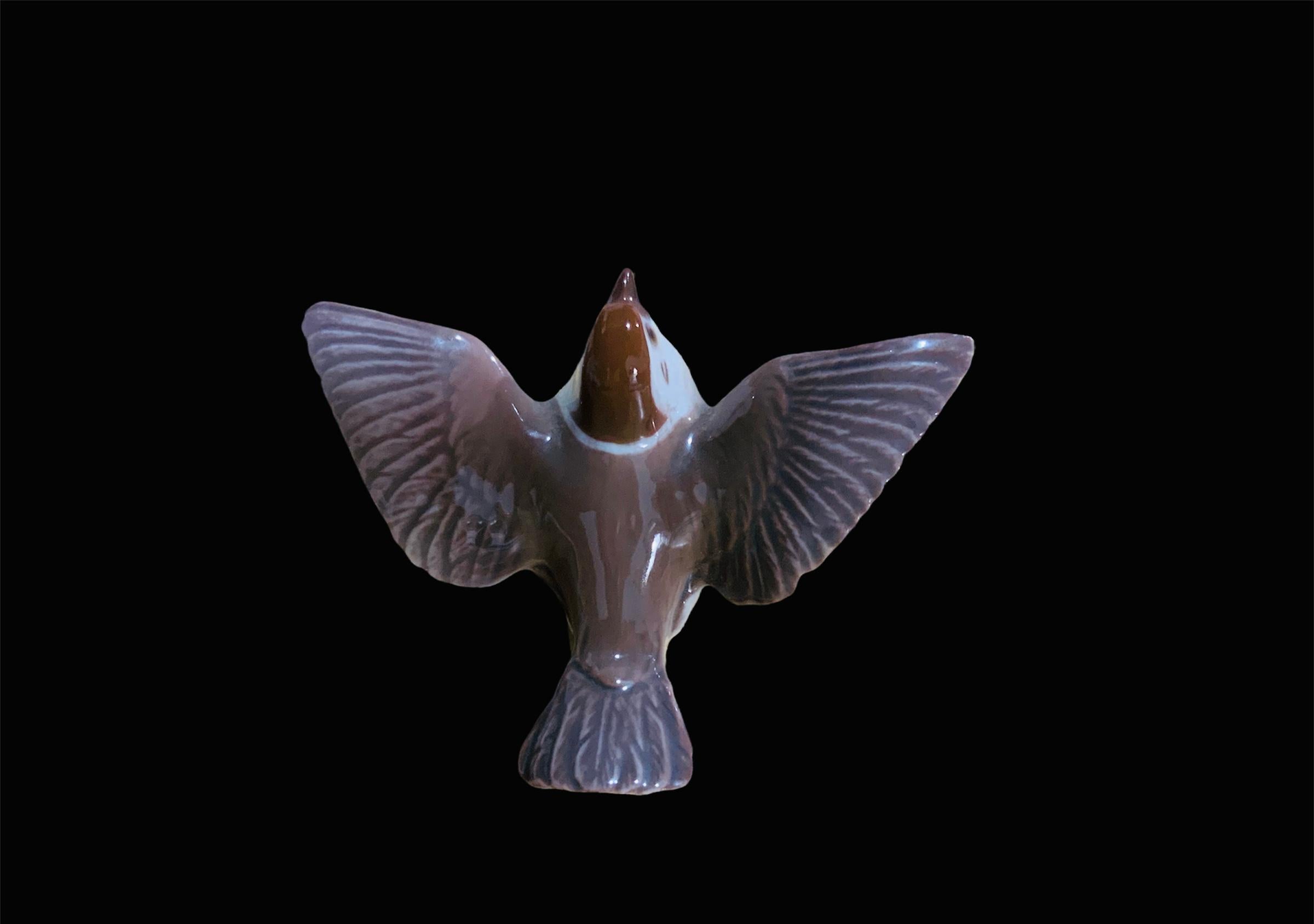 Danish Bing and Grondahl Porcelain Bird Figurine-Sparrow