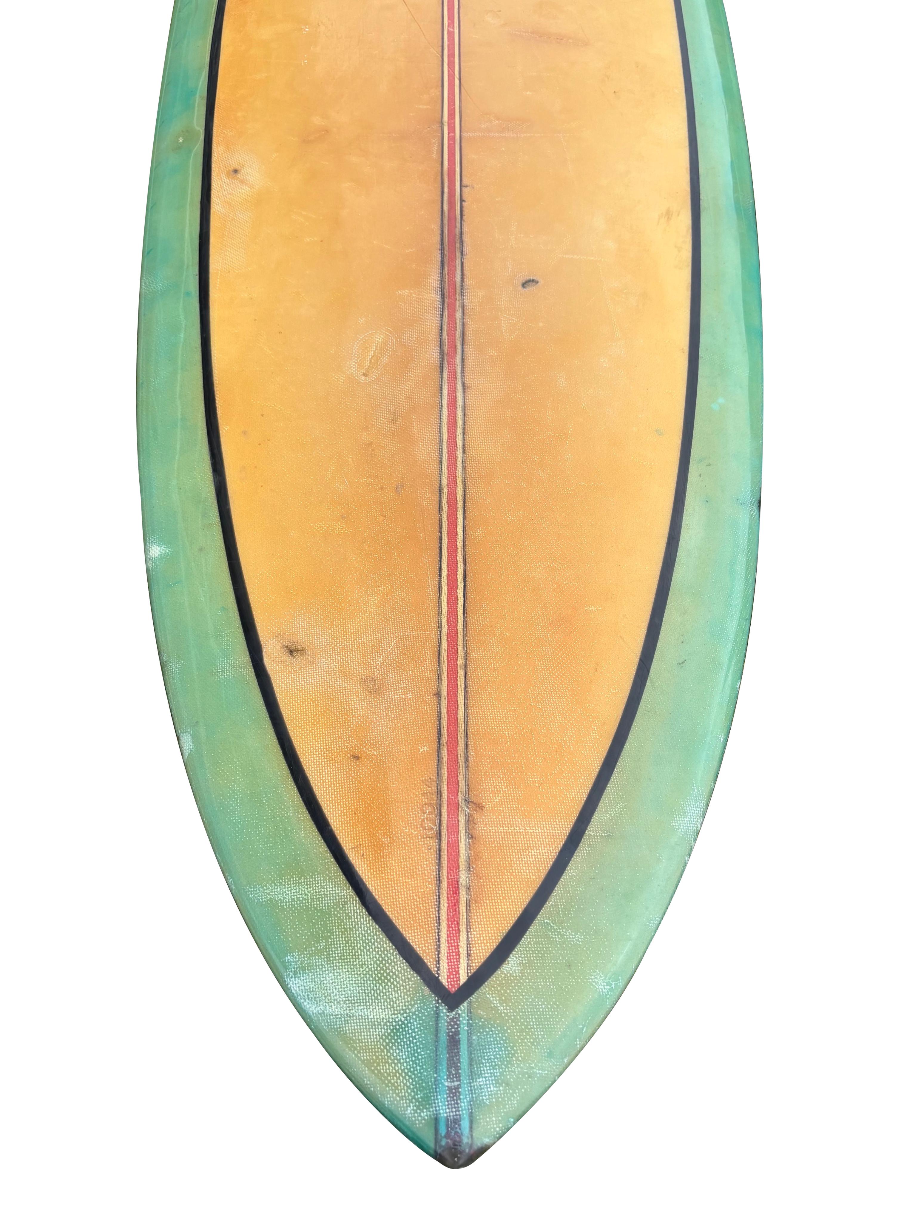 Metà XX secolo David Nuuhiwa Noserider Longboard di A. David in vendita