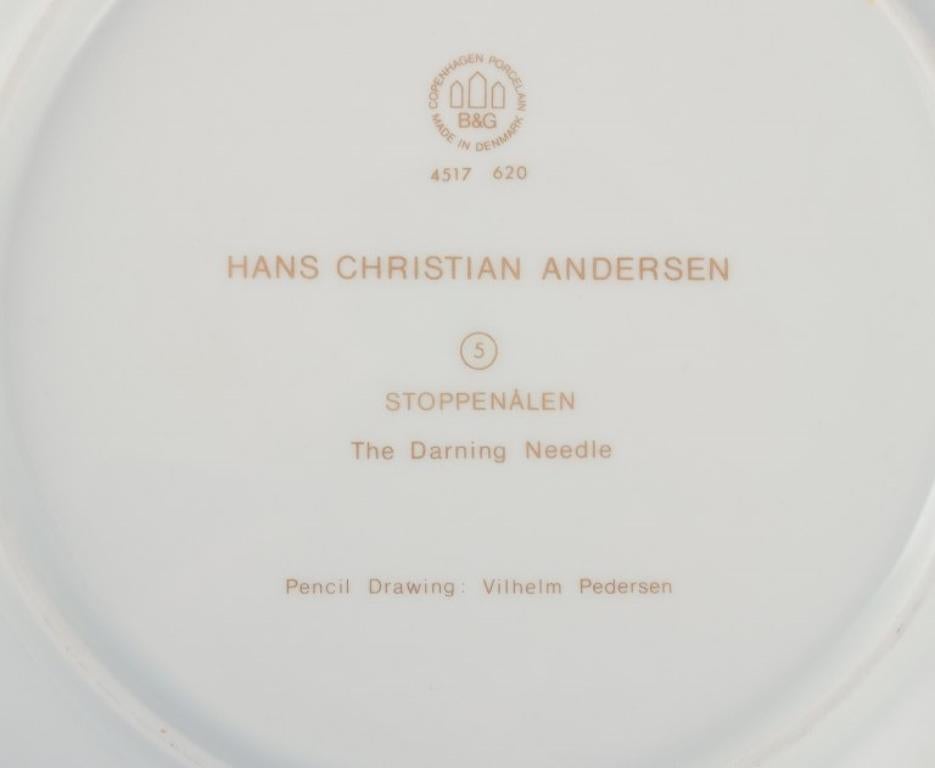 Porcelain Bing & Grøndahl, a set of eleven porcelain plates with H. C. Andersen motifs. For Sale