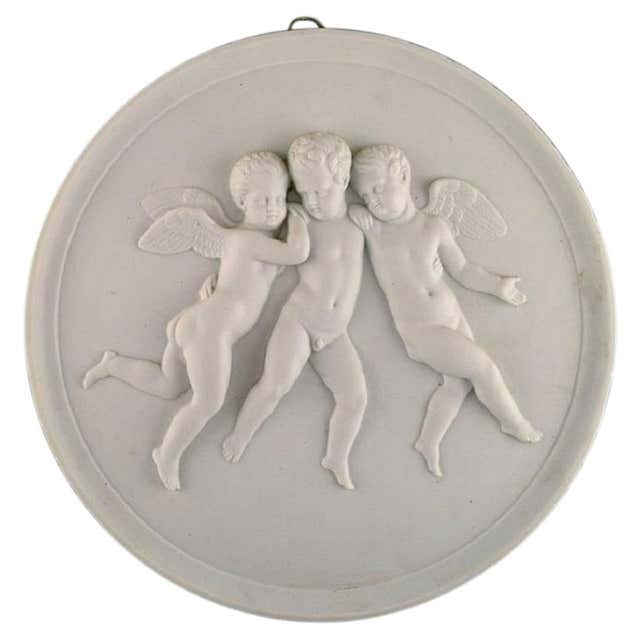 Assiette Biscuit après Thorvaldsen de Bing & Grondahl, 1800s en vente Assiette Biscuit après Thorvaldsen de Bing & Grondahl, 1800s en vente