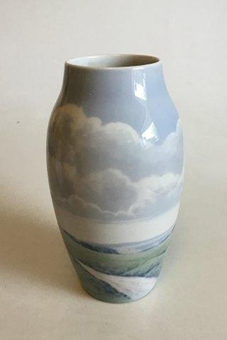 Bing & Grøndahl Art Nouveau vase No 8797/243. Signed As (A. J. Schou), 
