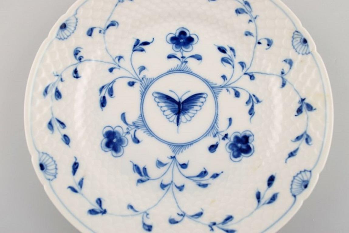 Danish Bing & Grøndahl / B&G, Butterfly, Two Plates in Hand-Painted Porcelain