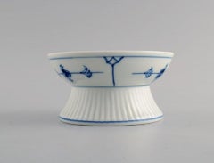 Bing & Grøndahl Blue Fluted Candle Holder in Hand-Painted Porcelain. 1970s