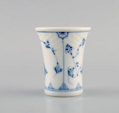 Bing & Grøndahl Blue Fluted Vase and Two Egg Cups, 1920/30's