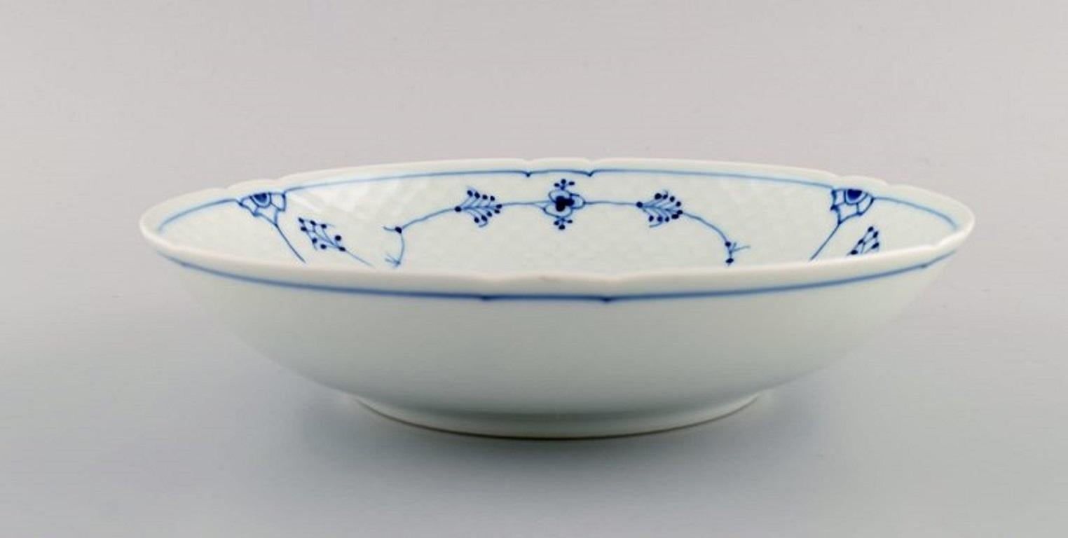 Danish Bing & Grøndahl Blue Fluted Bowl, Model Number 312. Mid-20th Century