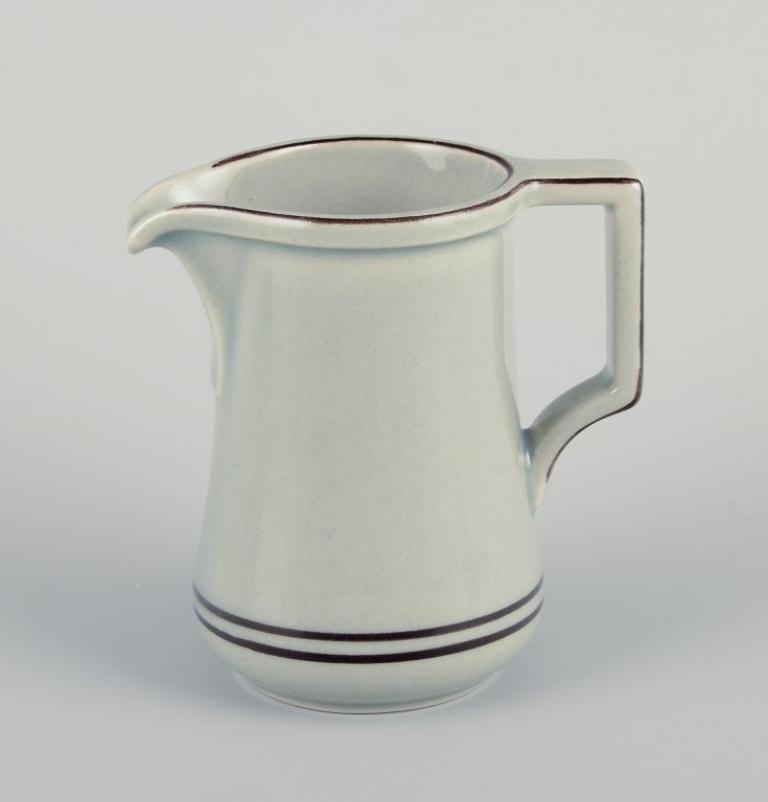 Vernissé Bing & Grøndahl Colombie. Quatre paires de tasses à café en grès. en vente