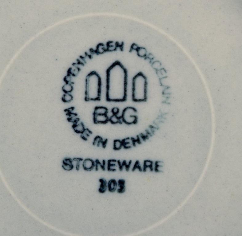 Bing & Grøndahl Kolumbien. Sechs Paar Kaffeebecher aus Steingut. (Ende des 20. Jahrhunderts) im Angebot