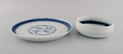 Bing & Grøndahl Cuenco y Plato Corinto, años 70