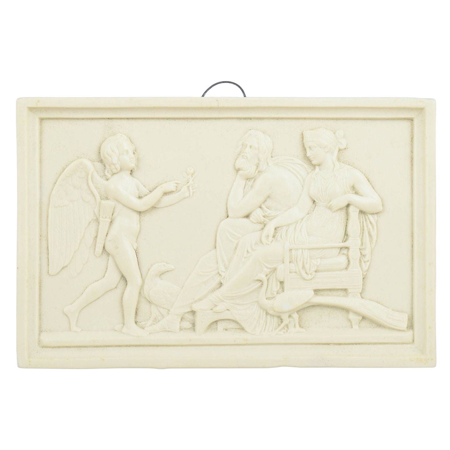 Bing & Grøndahl, Denmark. Biscuit wall relief after B. Thorvaldsen, 1870s. For Sale
