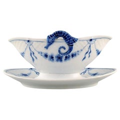 Bing & Grøndahl Empire Sauce Bowl in Hand-Painted Porcelain