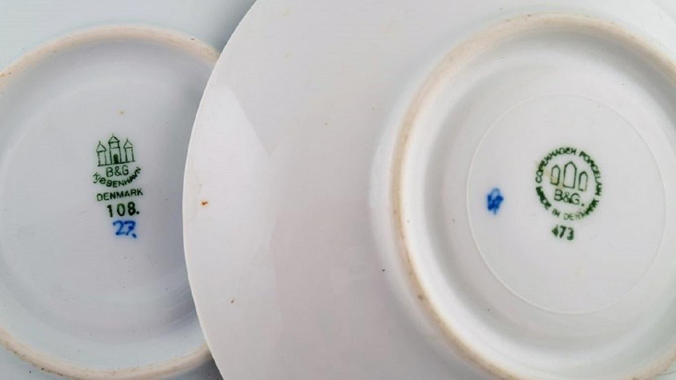 Porcelain Bing & Grøndahl Empire Tea Service for Five People For Sale
