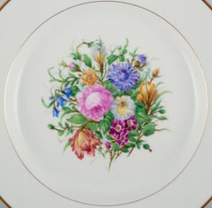 Bing & Grøndahl, large round serving platter in porcelain.