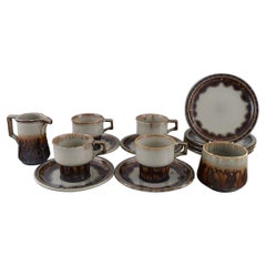 Bing & Grøndahl Mexico Coffee Service in Glazed Stoneware for Four People