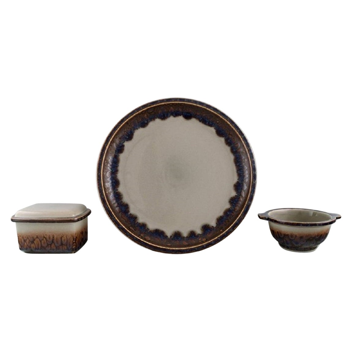 Bing & Grøndahl Mexico Dinner Service, Butter Container, Bowl and Large Dish