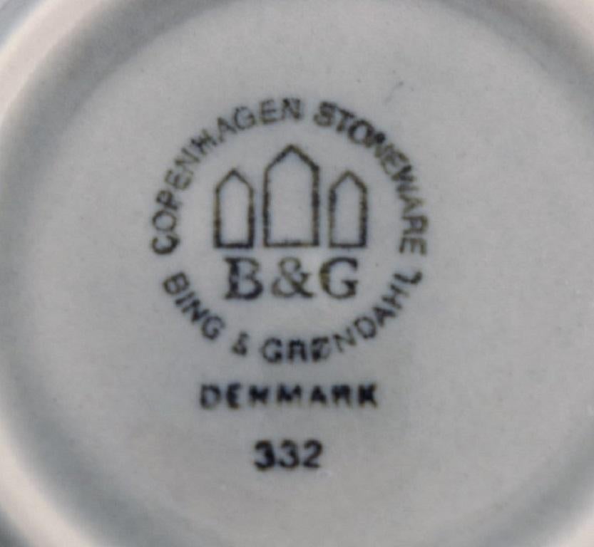 Danish Bing & Grøndahl Mexico Dinner Service, Four Butter Pads in Glazed Stoneware For Sale