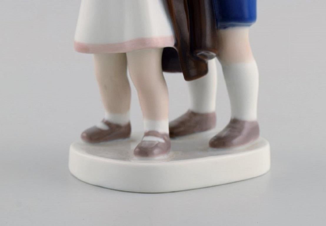 Bing & Grøndahl Porcelain Figure, Siblings, 1970s For Sale 1