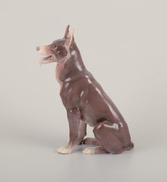 Bing & Grøndahl Porzellanfigur eines Deutschen Schäferhundes.