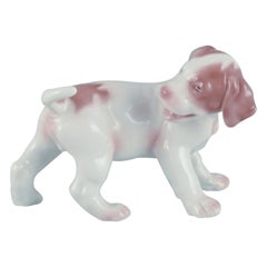 Bing & Grøndahl, figurine en porcelaine d'un chiot pointer.