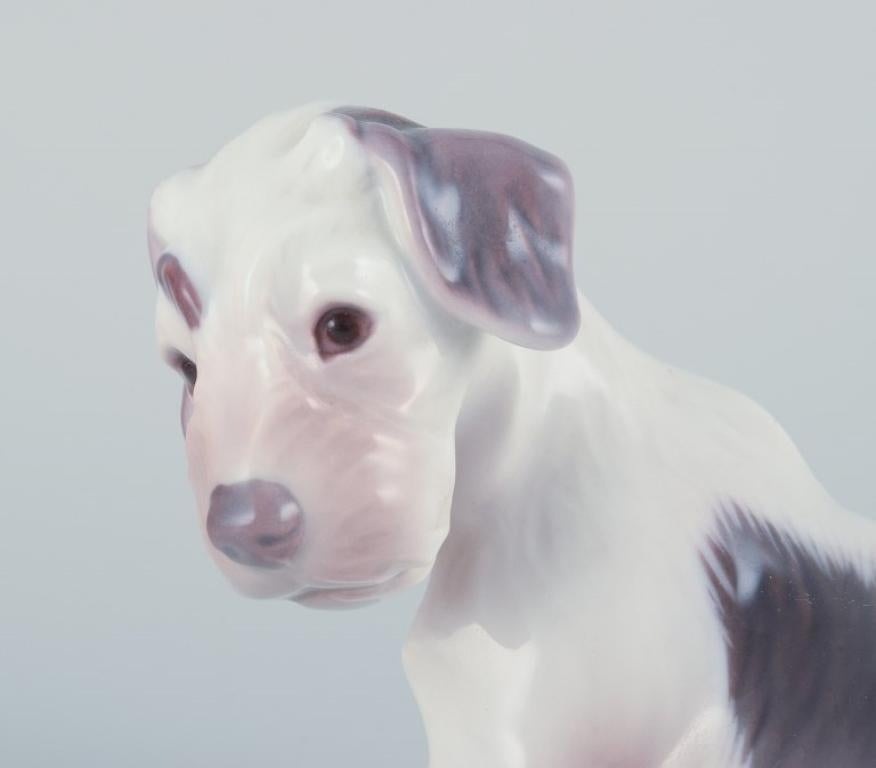 Bing & Grøndahl, porcelain figurine of a Sealyham Terrier puppy.  In Excellent Condition For Sale In Copenhagen, DK