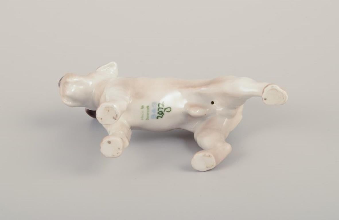 Bing & Grøndahl, figura de porcelana de un Wire Fox Terrier. 1930s mediados del siglo XX en venta