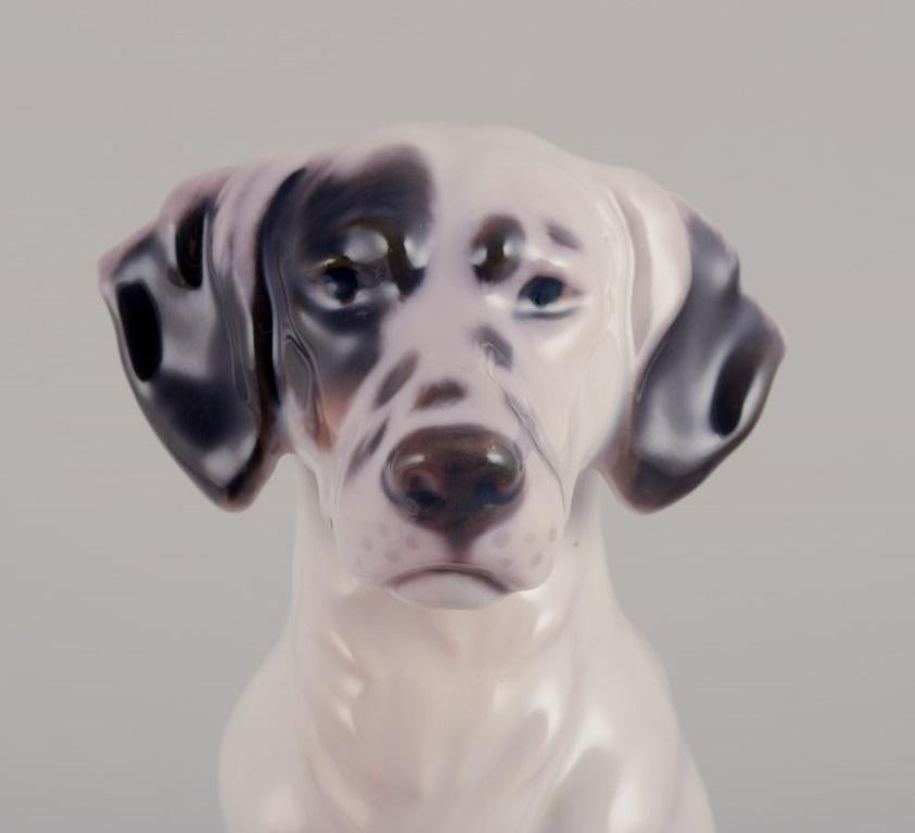 Bing & Grøndahl. Porcelain figurine of an English Setter. Rare figurine. In Excellent Condition For Sale In Copenhagen, DK