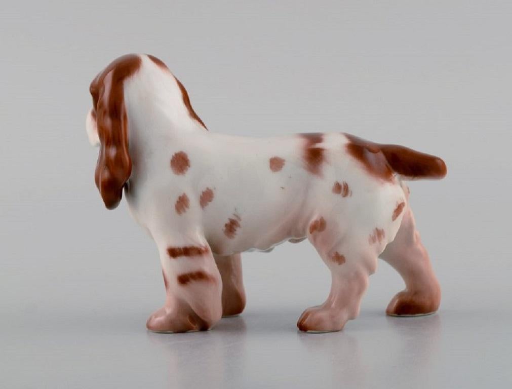 Danish Bing & Grøndahl Porcelain Figurine, Standing Cocker Spaniel, Model Number 2172 For Sale