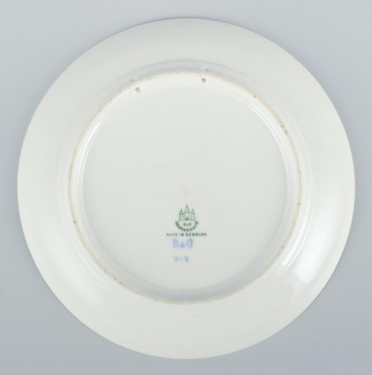 Early 20th Century Bing & Grøndahl, rare anniversary plate in porcelain. Dated 1910 For Sale