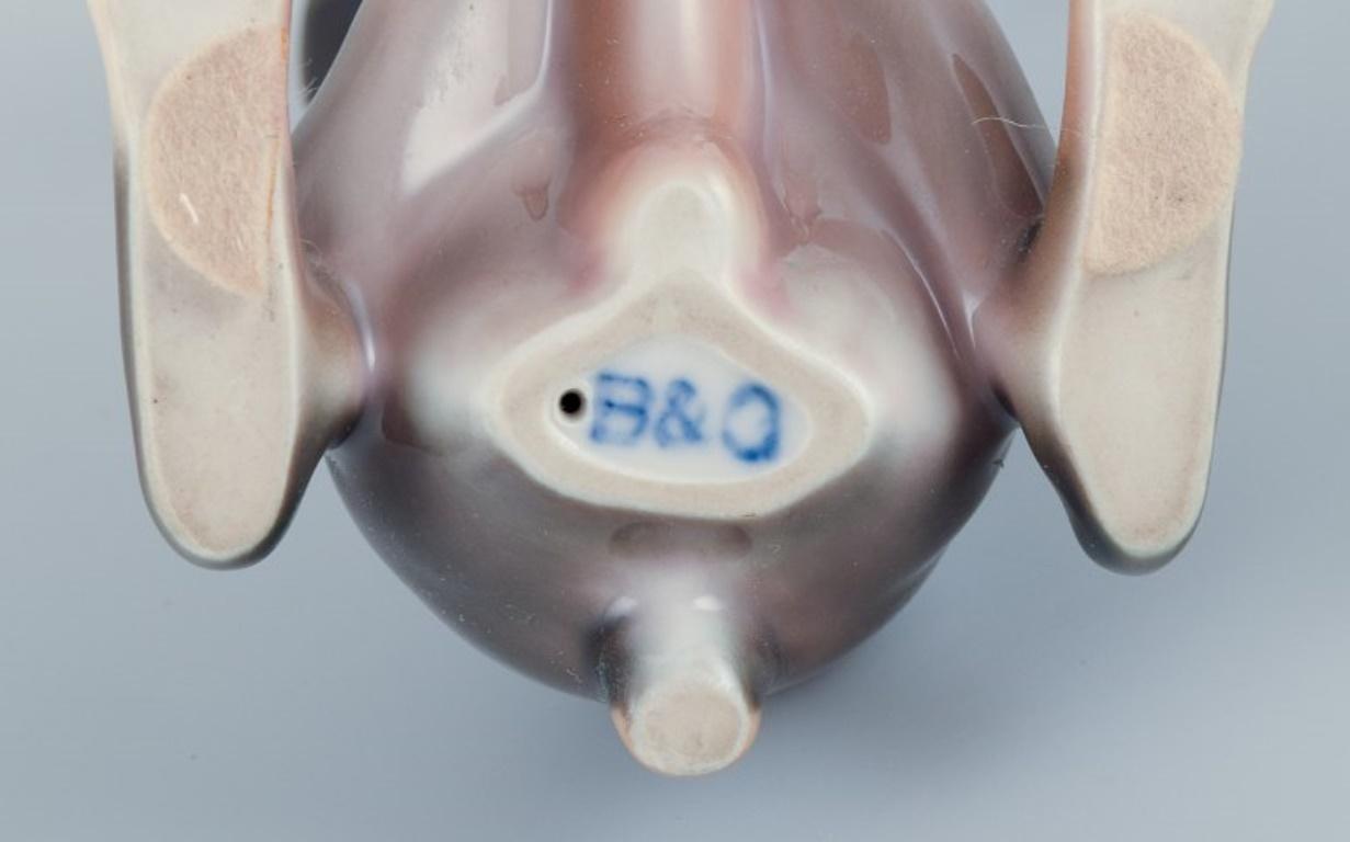 Bing & Grøndahl, seltene Porzellanfigur eines Dobermannpinschers. im Angebot 3