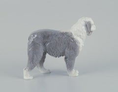 Bing & Grøndahl, rare porcelain figurine of English Sheepdog. 1920s/30s.