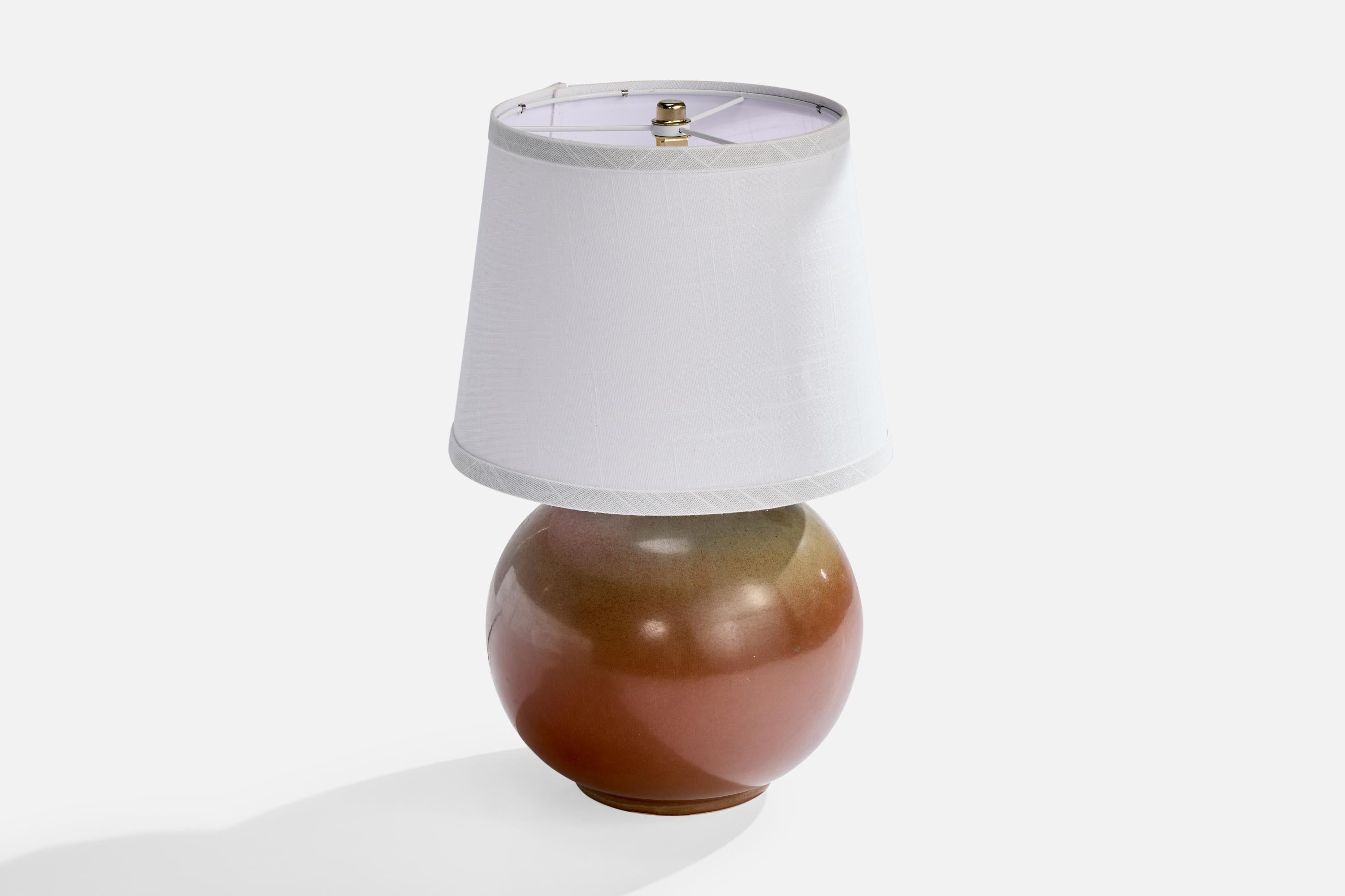 Scandinavian Modern Bing & Grøndahl, Table Lamp, Ceramic, Denmark, 1940s For Sale