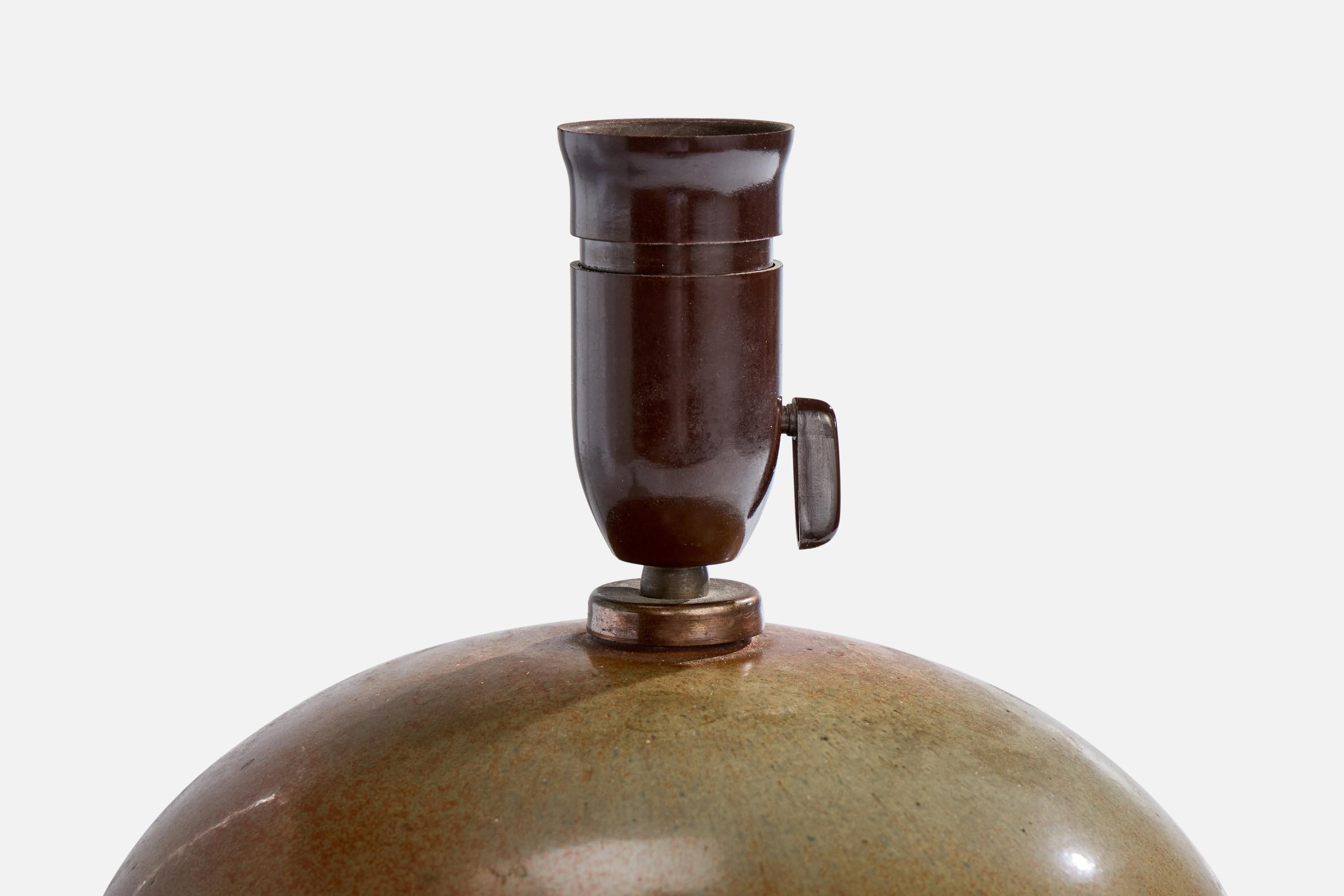 Danish Bing & Grøndahl, Table Lamp, Ceramic, Denmark, 1940s For Sale