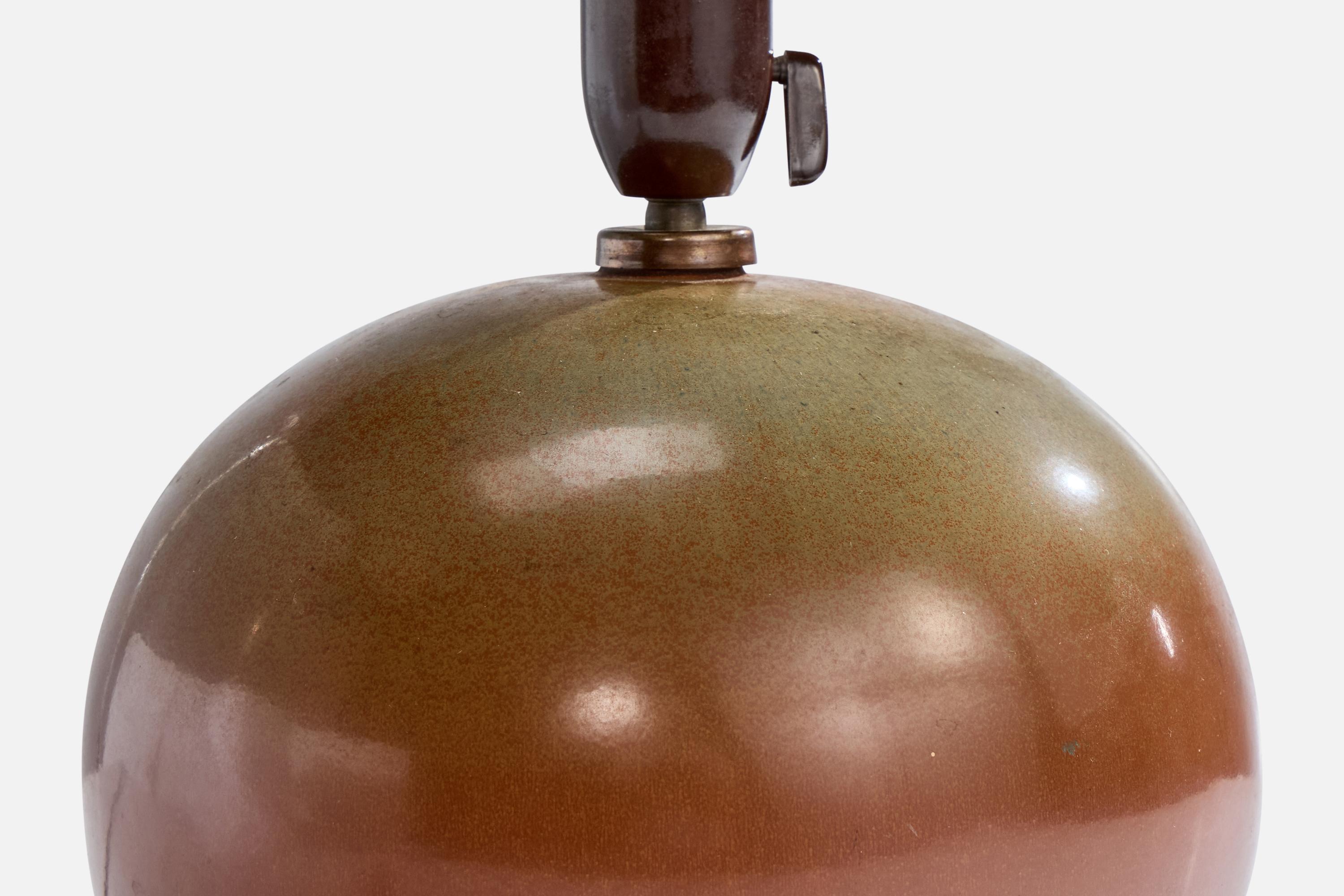 Mid-20th Century Bing & Grøndahl, Table Lamp, Ceramic, Denmark, 1940s For Sale