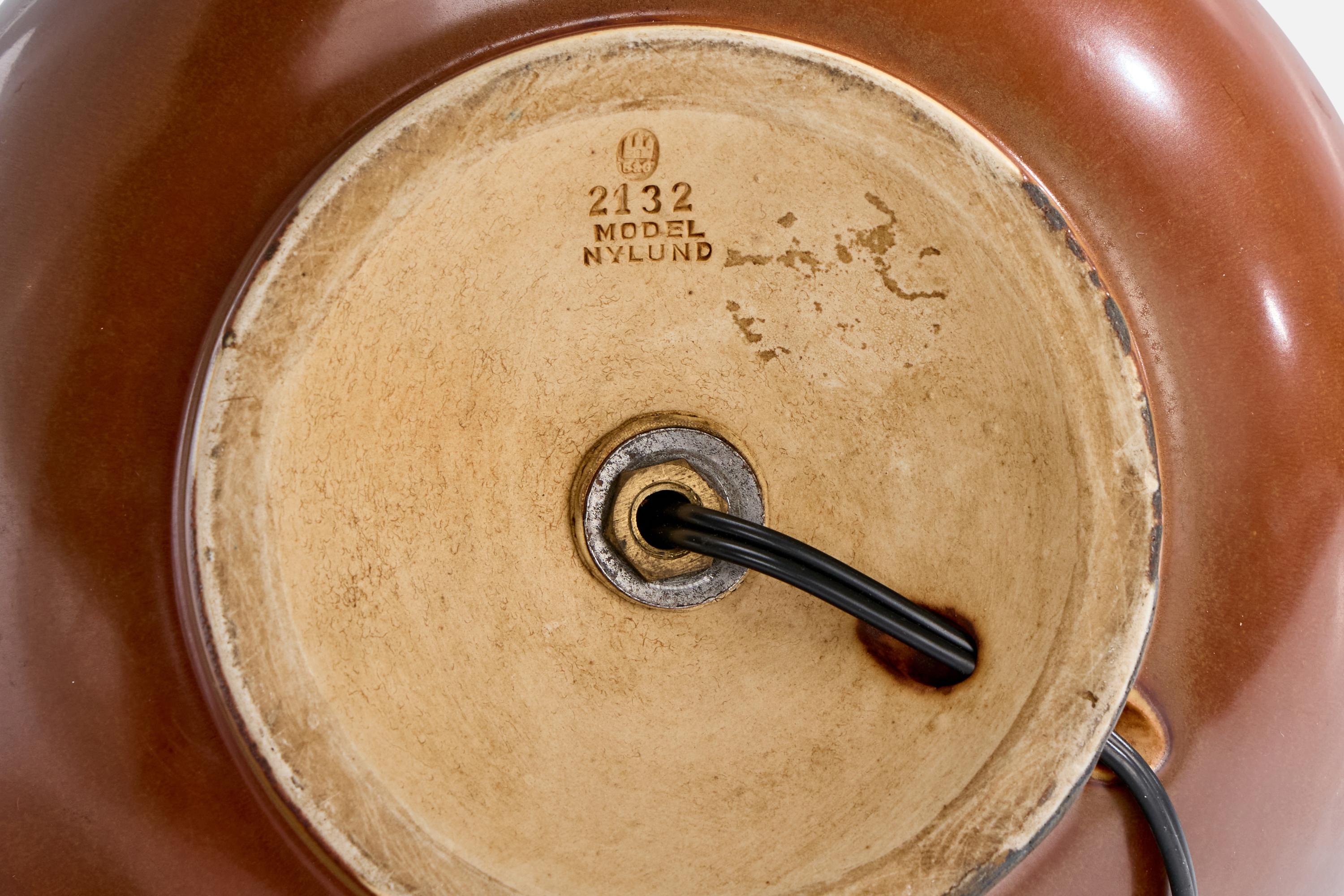 Bing & Grøndahl, Table Lamp, Ceramic, Denmark, 1940s For Sale 2