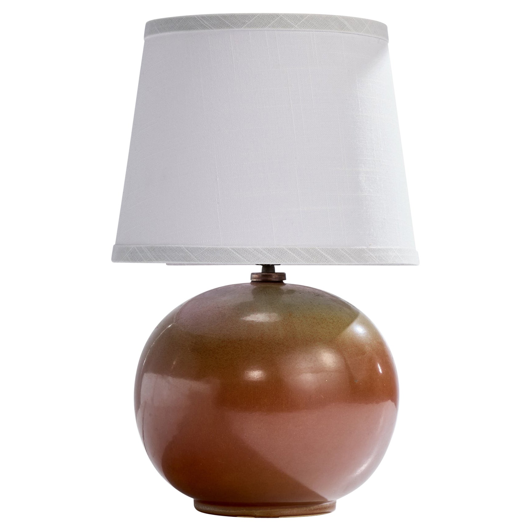 Bing & Grøndahl, Table Lamp, Ceramic, Denmark, 1940s For Sale