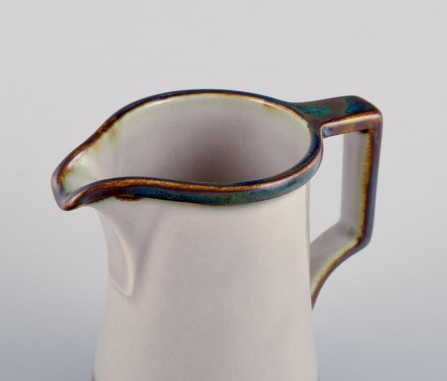 Scandinavian Modern Bing & Grøndahl, Tema, a creamer and a sugar bowl in stoneware.  1970s.  For Sale