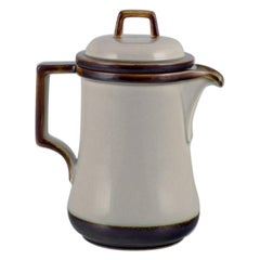 Bing & Grøndahl "Tema". Large coffee pot in stoneware. 1970s