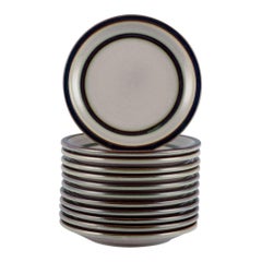 Bing & Grøndahl, "Tema", set of ten plates in stoneware.