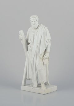 Bing & Grøndahl, Thorvaldsen sculpture of the Apostle Andrew, biscuit porcelain