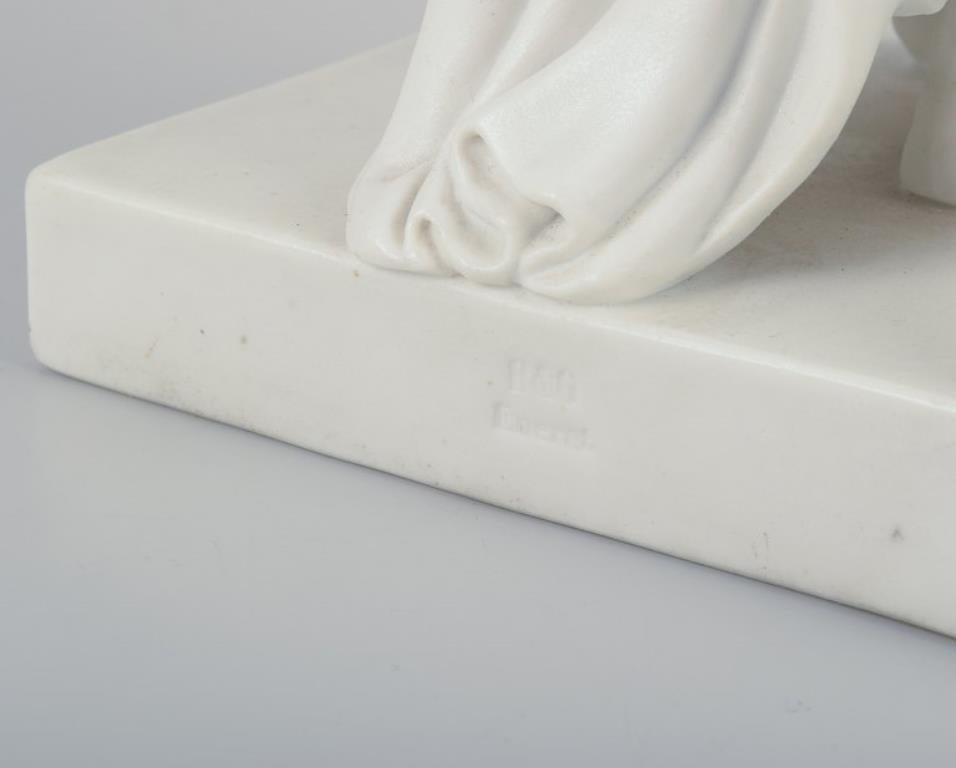 Ceramica Bing & Grøndahl, scultura Thorvaldsen dell'Apostolo Andrews, porcellana di biscotto in vendita
