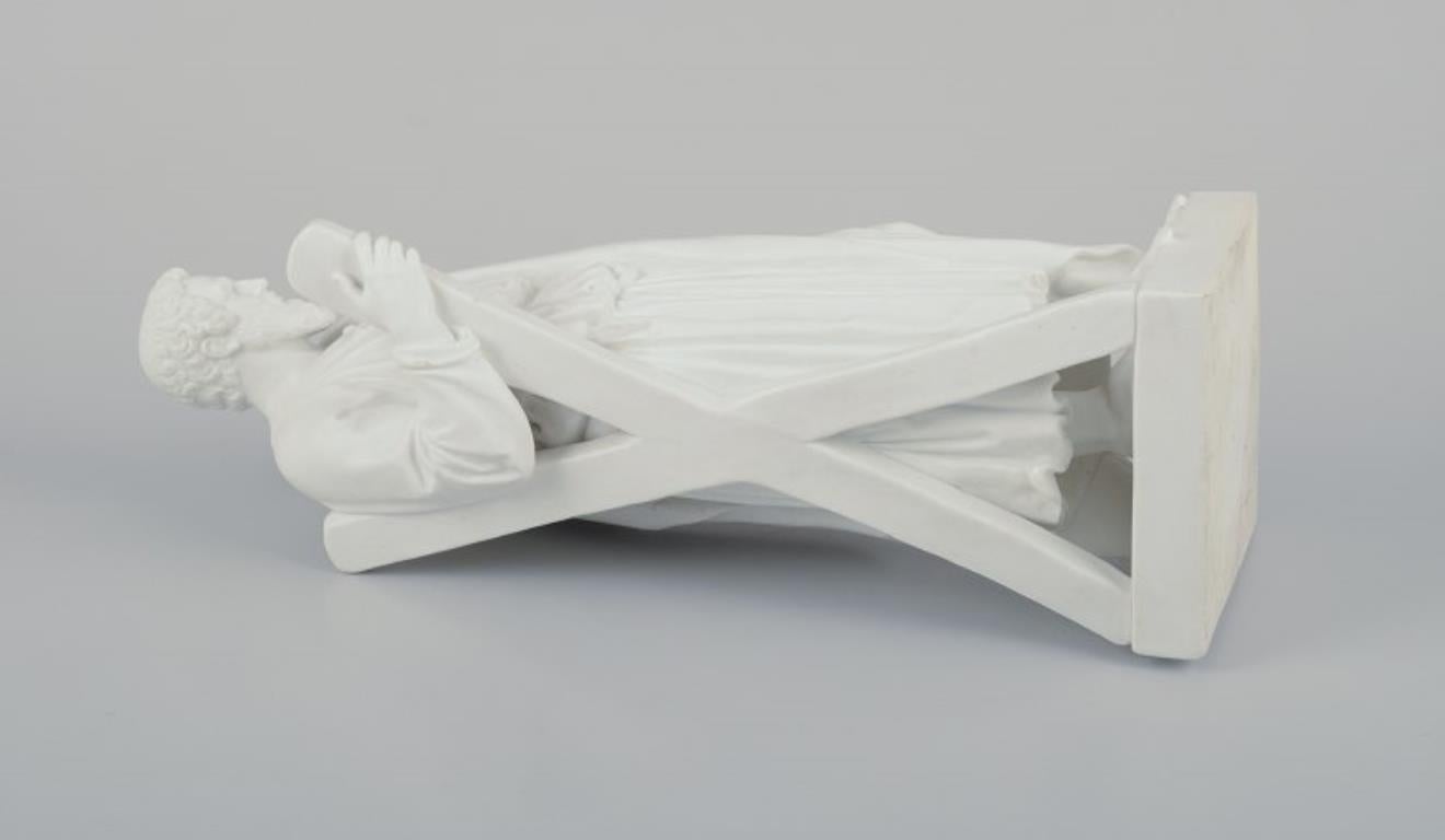 Bing & Grøndahl, scultura Thorvaldsen dell'Apostolo Andrews, porcellana di biscotto in vendita 1
